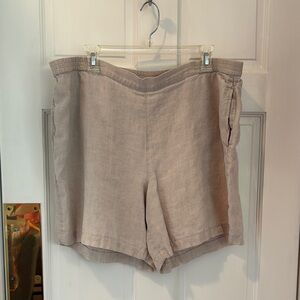 J. Jill Tan Linen Shorts